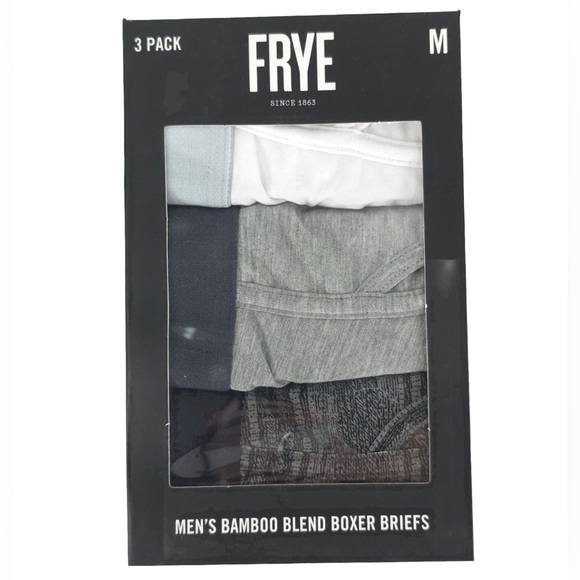 Frye Other - NWB FRYE MENS 3 PK BAMBOO BLEND BOXER BRIEFS Ultrasoft SMALL, MEDIUM
